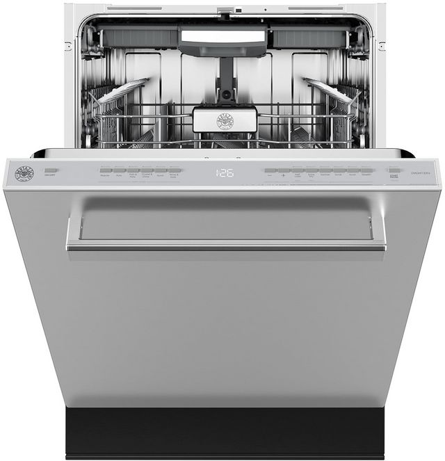 Bertazzoni 24" Fingerprint Resistant Stainless Steel Top Control Built In Dishwasher