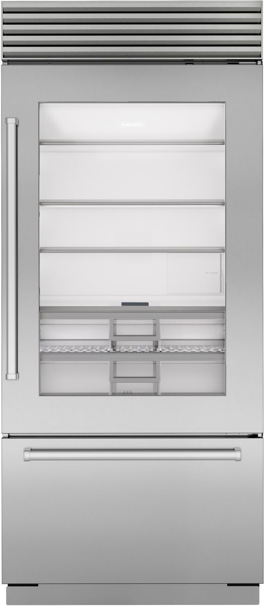 Sub-Zero® Classic Series 36" 20.8 Cu. Ft. Stainless Steel Built-In Bottom Freezer Refrigerator-0