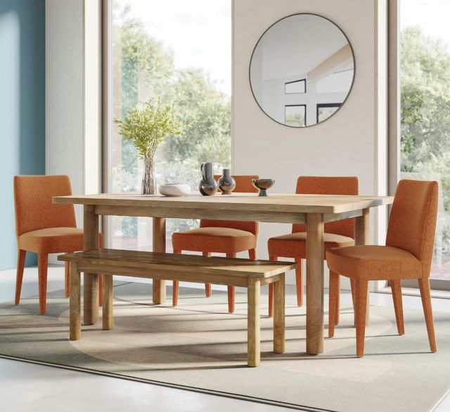 Jofran Inc. Bodhi 6-Piece Golden/Auburn Dining Set-1