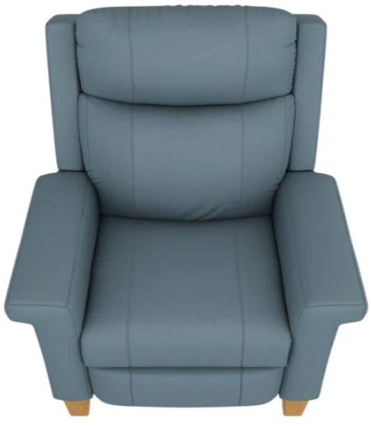 Best® Home Furnishings Customizable Prima Leather Power High Leg Recliner with Honey Birch Legs-1