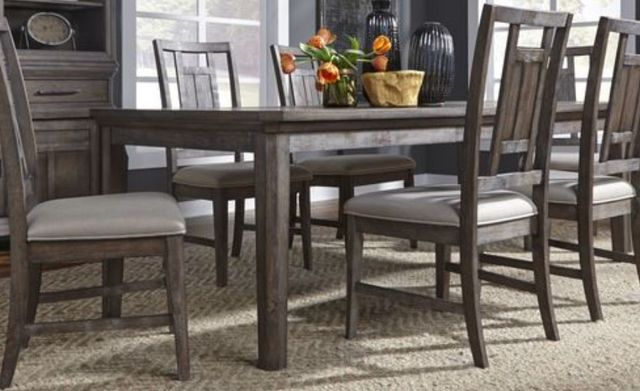Liberty Furniture Artisan Prairie 7-Piece Aged Oak Rectangular Table Set-0