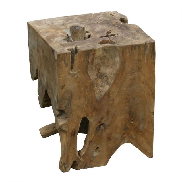 Moe's Home Collection Natural Teak Wood End Table-1