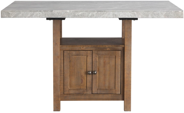 Signature Design by Ashley® Aleeda 5 Piece Brown/Gray Counter Height Set-1