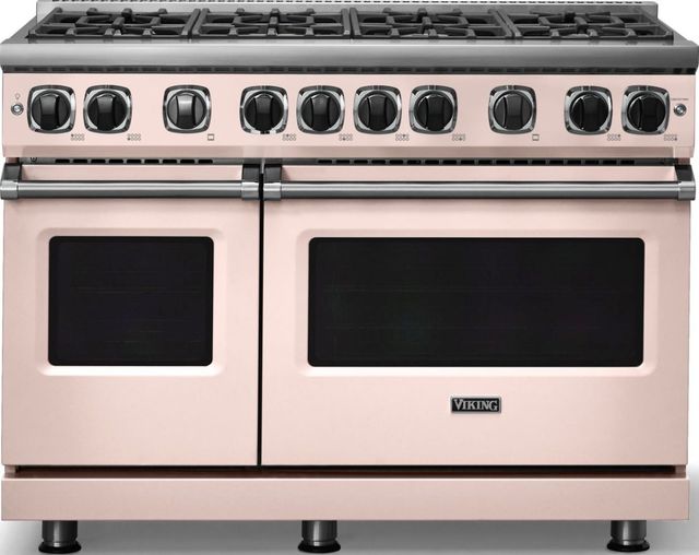 Viking® 7 Series 48'' Blush Pro Style Gas Range-0