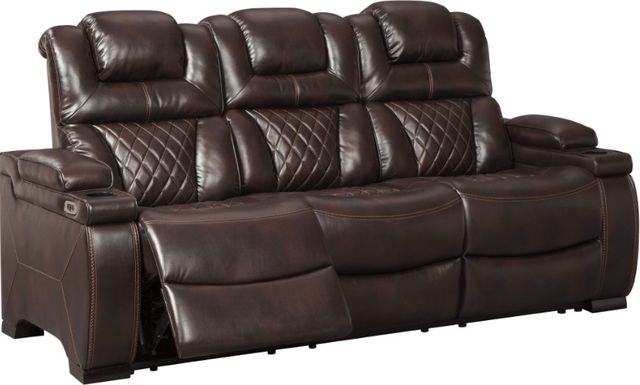 Signature Design by Ashley® Warnerton 2-Piece Chocolate Power Reclining Living Room Set-1