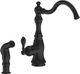 ZLINE Autograph Edition Matte Black Rembrandt Single Handle Kitchen Faucet and Side Sprayer-0
