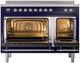Ilve® Nostalgie II Series 48" Blue Pro Style Induction Range-1
