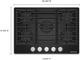 KitchenAid® 36" Black Gas Cooktop-1