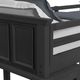 Elements International Hampton Kids Charcoal Youth Twin Loft Bed with Staircase and Desk-4