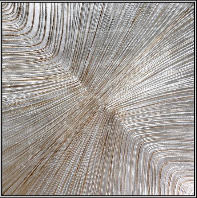 Classy Art Style 4 Hand Painted Textured Canvas with Foil Wall Art-0