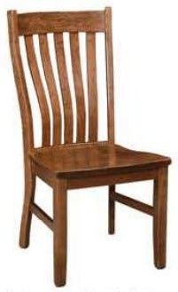 Members Amish Customizable Heritage Woodcrafters Rockfort Side Chair-0