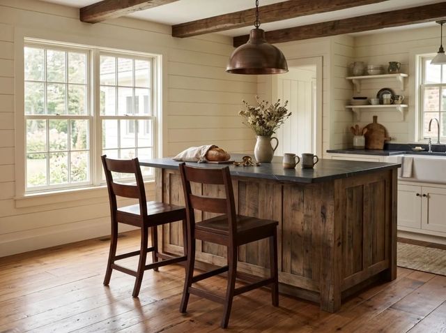 Sunny Designs™ Vineyard Rustic Mahogany 24" Ladderback Counter Stool-1