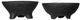 A & B Home 2-Piece Black Footed Bowl Set-1