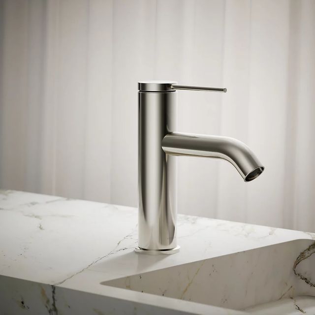 KOHLER® Components® Vibrant Polished Nickel Single-Handle Bathroom Sink Faucet-3