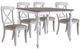 Liberty Furniture Ocean Isle 5-Piece Antique White/Weathered Pine Gathering Table Set-0