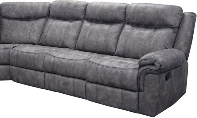 American Wholesale Furniture Knoxville 3-Piece Gray Manual Reclining Curved Sectional-2