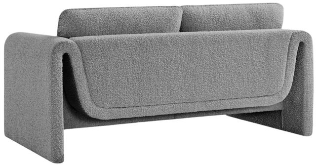 Meridian Furniture Stylus Gray Boucle Fabric Loveseat-3