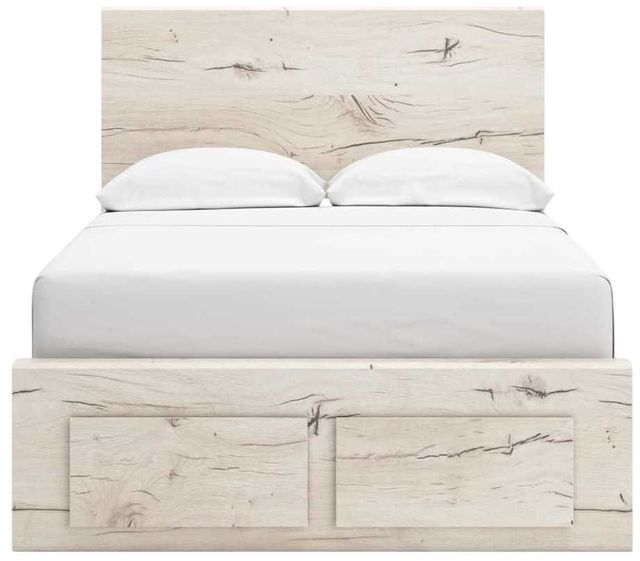 Benchcraft® Lawroy Light Natural Youth Full Storage Panel Bed-3