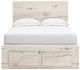 Benchcraft® Lawroy Light Natural Youth Full Storage Panel Bed-3