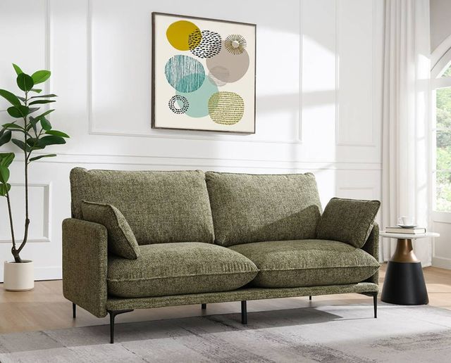 ACME Furniture Dalton Green Sofa with 2 Pillows-1