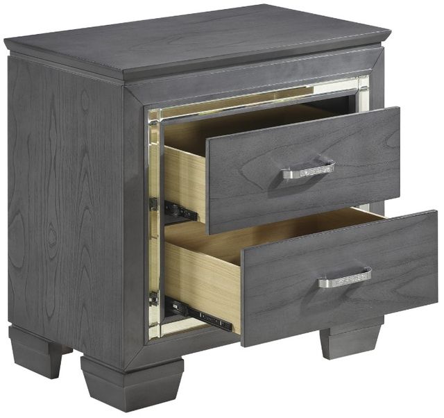 Homelegance® Allura Gray Nightstand-3