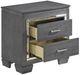 Homelegance® Allura Gray Nightstand-3