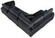 Homelegance® Traverse 4-Piece Black One-Arm Modular Sectional-4
