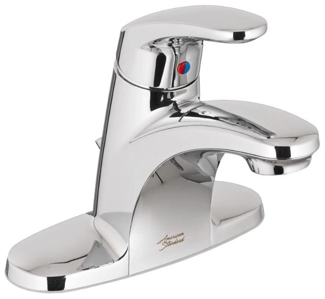 American Standard Colony® PRO Polished Chrome 4" Centerset 2-Handle Bathroom Faucet with Drain-1