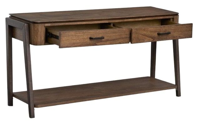 Magnussen Home® Hallie Dark Chocolate/Milk Chocolate Rectangular Sofa Table-2