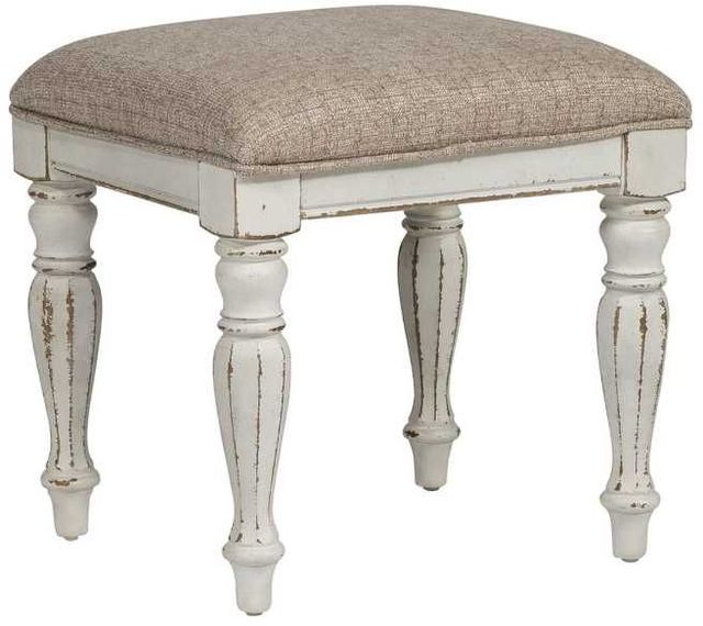Liberty Furniture Magnolia Manor Antique White/Ivory Vanity Stool-0