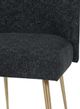 TOV Furniture Batik Black Textured Linen Dining Chair-2