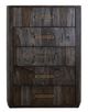 International Furniture Direct Black Balam Oil Black Chest-1