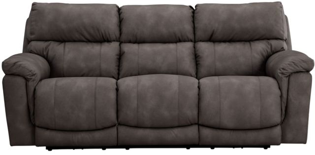 HomeStretch Cosmo Pewter Power Reclining Sofa-2