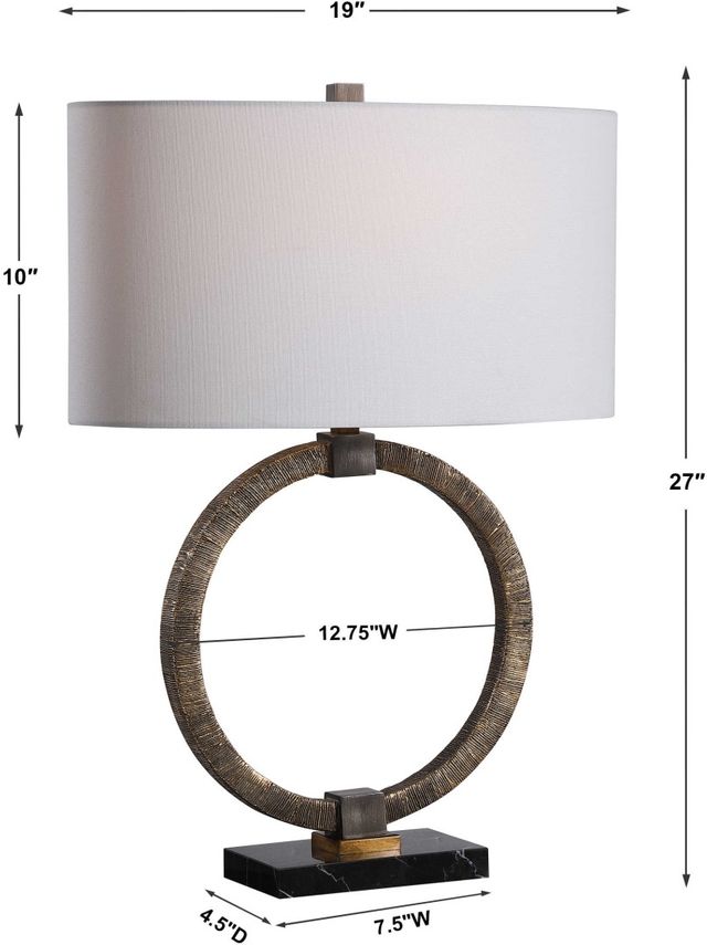 Uttermost® Relic Antiqued Gold Table Lamp-2