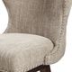 Olliix by Madison Park Camel/Brown Hancock High Wingback Button Tufted Upholstered Swivel Counter Stool-4