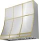 Zephyr Forte 48" x 18" Polished Gold Duct Cover Banding Kit-2