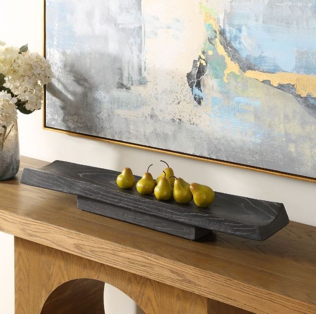 Uttermost® Ciaran Black Indoor-Outdoor Wooden Tray-1