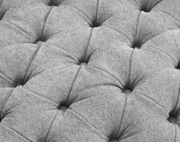 Furniture of America® Sofi Light Gray Button Tufted Swivel Chair-3