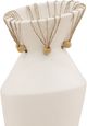 Dovetail Furniture Tavi 2-Piece White Vase Set-2