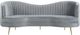 Coaster® Sophia Grey Upholstered Sofa with Camel Back -1