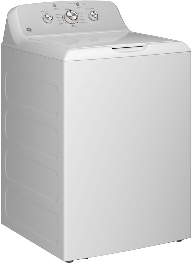 GE® White Top Load Washer & Electric Dryer Laundry Pair-4