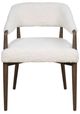 Uttermost® Austell Cream/Walnut Shearling Dining Chair-4