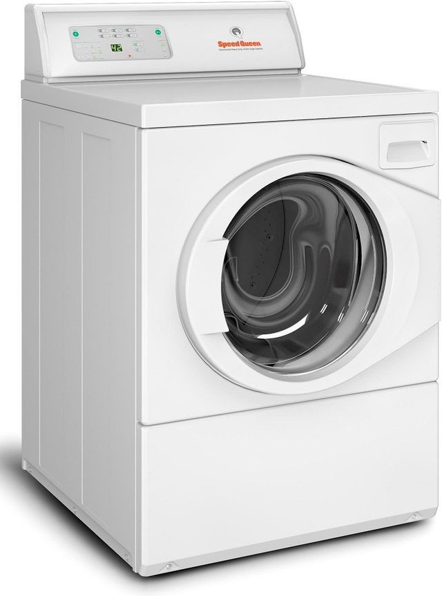 Speed Queen® Commercial 26.88" White Front Load Washer-1