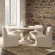 Classic Home Brighton Beige Vanilla Upholstered Dining Chair-5