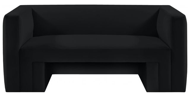 Meridian Furniture Henson Black Velvet Loveseat-1
