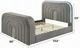 ACME Furniture Shelyn Gray Eastern King Bed with Led, TV Stand, Fireplace and Bluetooth-2