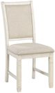 Homelegance® Asher Antique White/Beige Side Chair-0