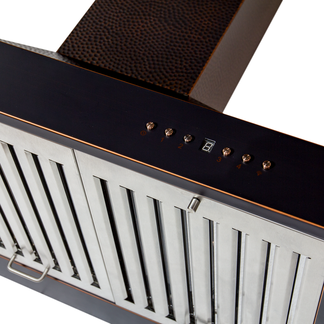 ZLINE Designer Series 36" Hand-Hammered Copper Wall Mount Range Hood-2