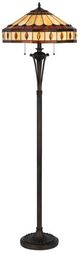 Cal® Lighting & Accessories Tiffany Antique Bronze Floor Lamp-1