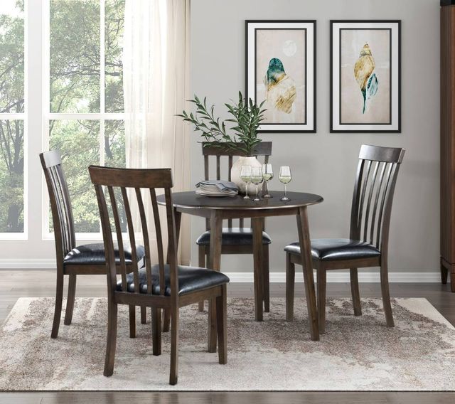 Homelegance® Rutland Black/Espresso Dining Side Chair-1